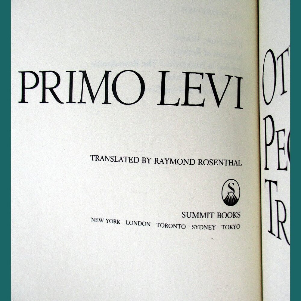 Book: Other People's Trades by Primo Levi, Translated by Raymond Rosenthal - Picture 13 of 14